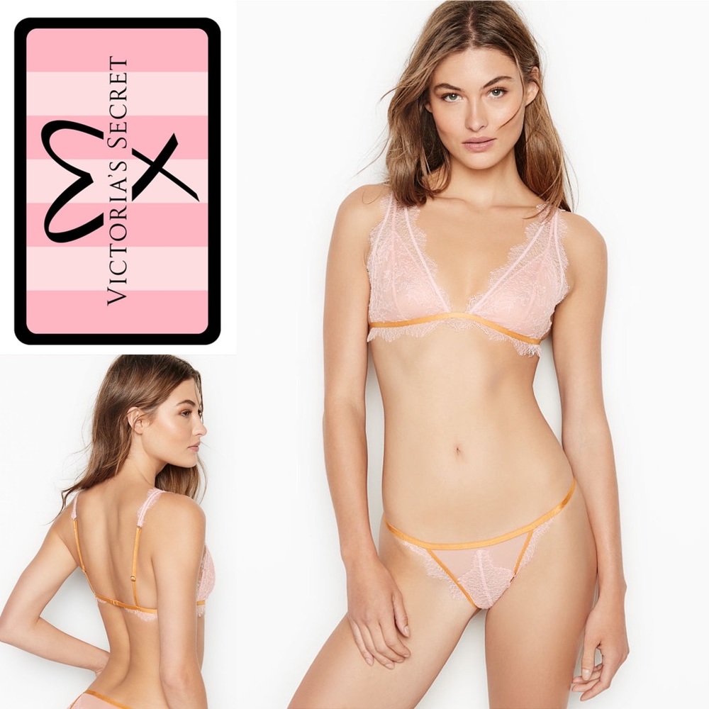 NWT VS Chantilly Lace Long Line Bralette